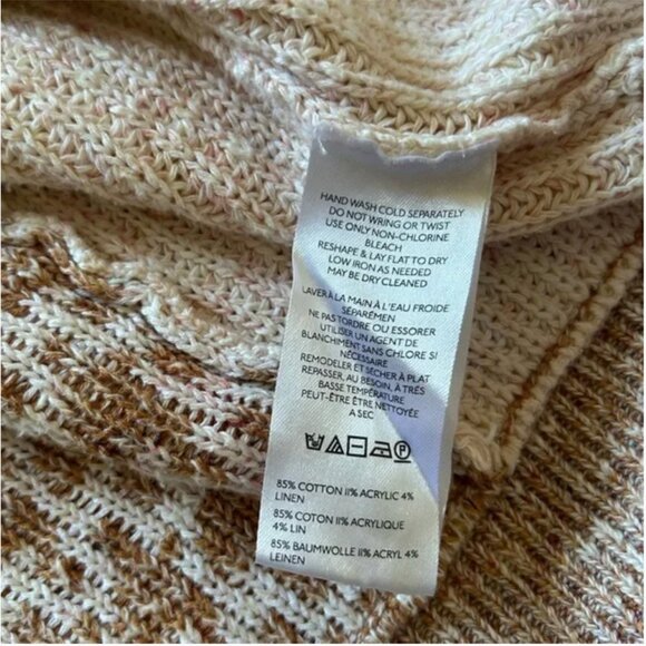 Anthropologie Pilcro cardigan sweater buttons cotton linen blend size 3X - Picture 8 of 9